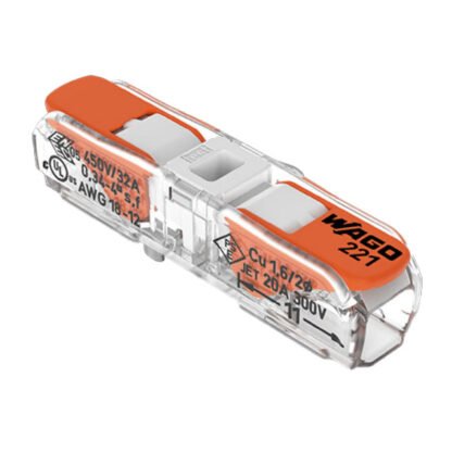 221-2401 — CONN SPLICE INLINE 12-20AWG — WAGO