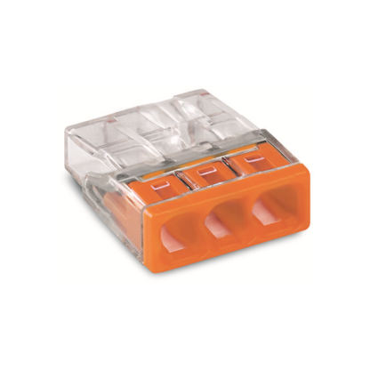 2273-203 — PUSHWIRE SPLICING CONNECTOR; 3- — WAGO