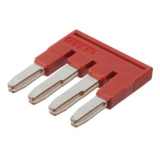 3030255 — JUMPER TERM BLK 4POS FLAT PIN — Phoenix Contact