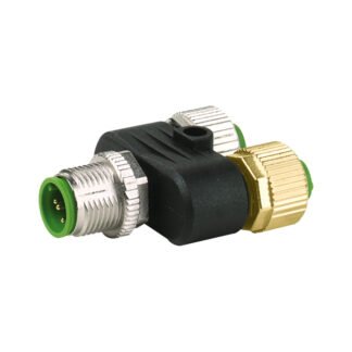 7000-41181-0000000 — T COUPLER M12 MALE / M12 FEMALE — Murr Elektronik