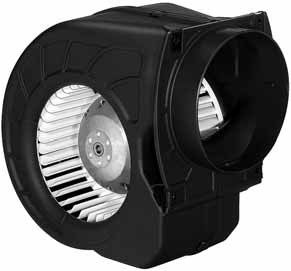 D2E140-HR97-07 — Moto-turbine centrifuge double ouïe ebm-papst, Ø140 mm, technologie AC monophasé — ebm-papst