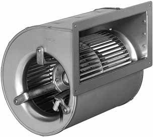 D2E146-AP43-22 — Moto-turbine centrifuge double ouïe ebm-papst, Ø146 mm, technologie AC monophasé — ebm-papst