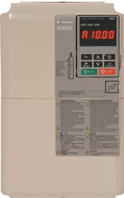 CIMR-AC4A0250AAA — Variateur de fréquence Yaskawa A1000 usage général, 132 kW, 380-480 V, triphasé, 250 A — Yaskawa