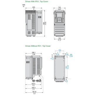 ATV630U07M3US — ATV630 BAA/BABA IP21 0,75KW 200V — Schneider Electric