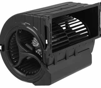 D4E146-LV19-14 — Moto-turbine centrifuge double ouïe ebm-papst, Ø146 mm, technologie AC monophasé — ebm-papst