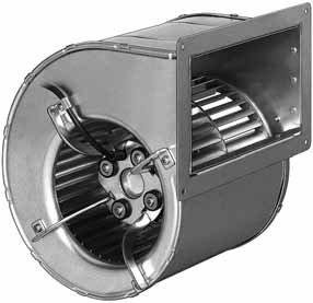 D4E160-DA01-02 — Moto-turbine centrifuge double ouïe ebm-papst, Ø160 mm, technologie AC monophasé — ebm-papst
