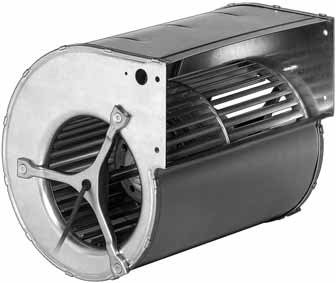 D4E160-EG06-05 — Moto-turbine centrifuge double ouïe ebm-papst, Ø160 mm, technologie AC monophasé — ebm-papst