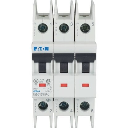 FAZ-D15/3-NA-L — FAZ-NA UL 489 MCB 240VAC 3P 15A — Eaton