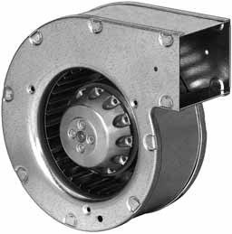 G2E097-HD01-02 — Ventilateur centrifuge pales incurvées vers l'avant (ouïe simple) ebm-papst, Ø097 mm, technologie AC monophasé — ebm-papst