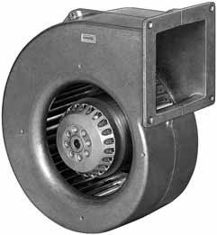G4E160-AB01-01 — Ventilateur centrifuge pales incurvées vers l'avant (ouïe simple) ebm-papst, Ø160 mm, technologie AC monophasé — ebm-papst