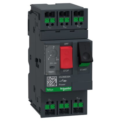 GV2ME08A — TESYS GV2 MMC 4A PB SNAP-IN — Schneider Electric
