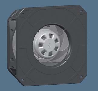 K3G133-RA01-03 — Moto-turbine centrifuge double ouïe ebm-papst, Ø133 mm, technologie EC (GreenTech) — ebm-papst