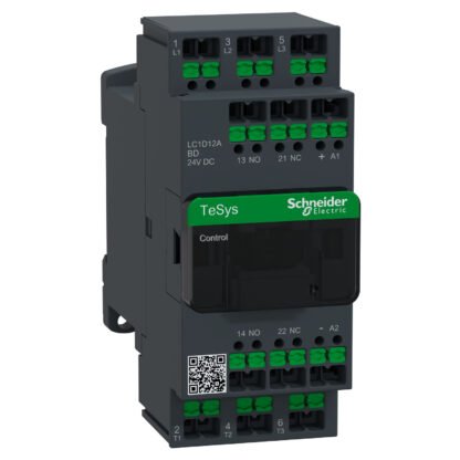 LC1D12ABD — DECA CONTACTOR 12A 3P 24V DC SNA — Schneider Electric