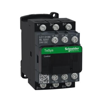 LC1D186BLS207 — 3P CONT 18A AC3 9KW 24VDC LC LUG — Schneider Electric