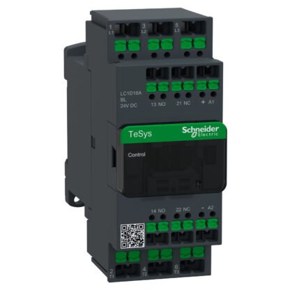 LC1D18ABL — DECA CONTACTOR 18A 3P 24V L DC S — Schneider Electric