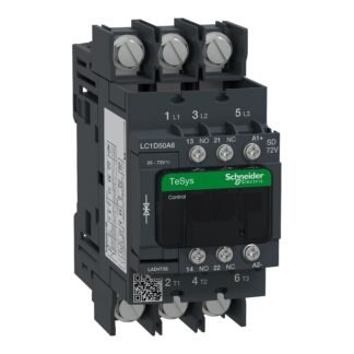 LC1D50A6SD — TESYS 3P EVLK CTR 50A22KW AC3 72 — Schneider Electric