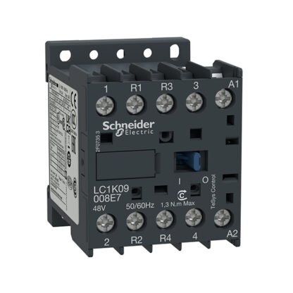 LC1K09008E7 — 4P CONT 20A AC-1 2NO 2NC 48VAC C — Schneider Electric