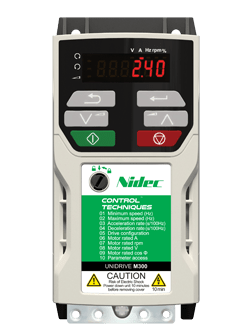M300-022 00033A — Variateur de fréquence Emerson (Control Techniques) Unidrive M300, 0,55 kW, 230 V, triphasé, 3,3 A — Emerson (Control Techniques)