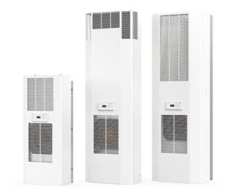 DTS 3021 — Climatiseur d'armoire électrique latéral Pfannenberg DTS 3021, NEMA Type 12 (intérieur), capacité 900-1300 Btu/h (264-381 W), 230 V, 50/60 Hz, 253 W — Pfannenberg