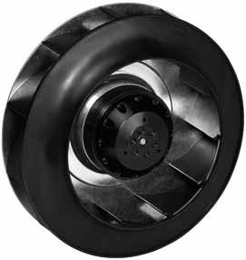 R2E250-AV65-01 — Ventilateur centrifuge pales incurvées vers l'arrière ebm-papst, Ø250 mm, technologie AC monophasé — ebm-papst
