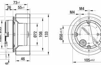 R3G133-AD11-02 — Ventilateur centrifuge pales incurvées vers l'arrière ebm-papst, Ø133 mm, technologie EC (GreenTech) — ebm-papst
