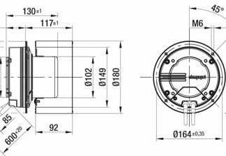 R3G180-AA01-81 — Ventilateur centrifuge pales incurvées vers l'arrière ebm-papst, Ø180 mm, technologie EC (GreenTech) — ebm-papst