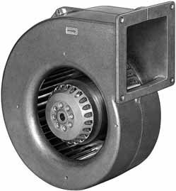 R4E160-AB01-01 — Ventilateur centrifuge pales incurvées vers l'arrière ebm-papst, Ø160 mm, technologie AC monophasé — ebm-papst