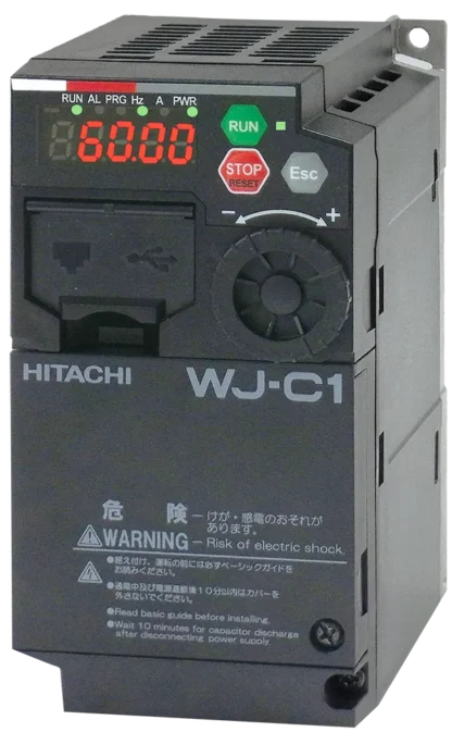 C1-022HFE — Variateur de fréquence Hitachi WJ-C1 2,2 kW 3~ 380-480 V — Hitachi