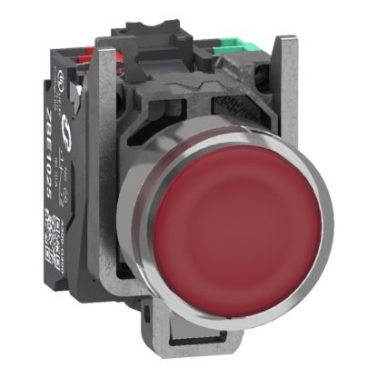 XB4BW34B55 — METAL ILL PB 24V RED 1 NO + 1 NC — Schneider Electric
