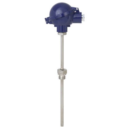 WIKA-N2-TR10-C-03-010V-DIN-100 — Sonde à résistance filetée Pt100 WIKA TR10-C, 0 à 100 mm, sortie 0-10 V, connecteur DIN